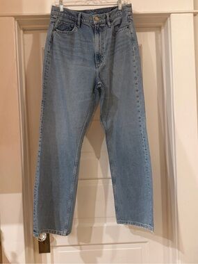 AllSaints W063EB Wide Leg Jeans Indigo Blue Relaxed Fit Size 29